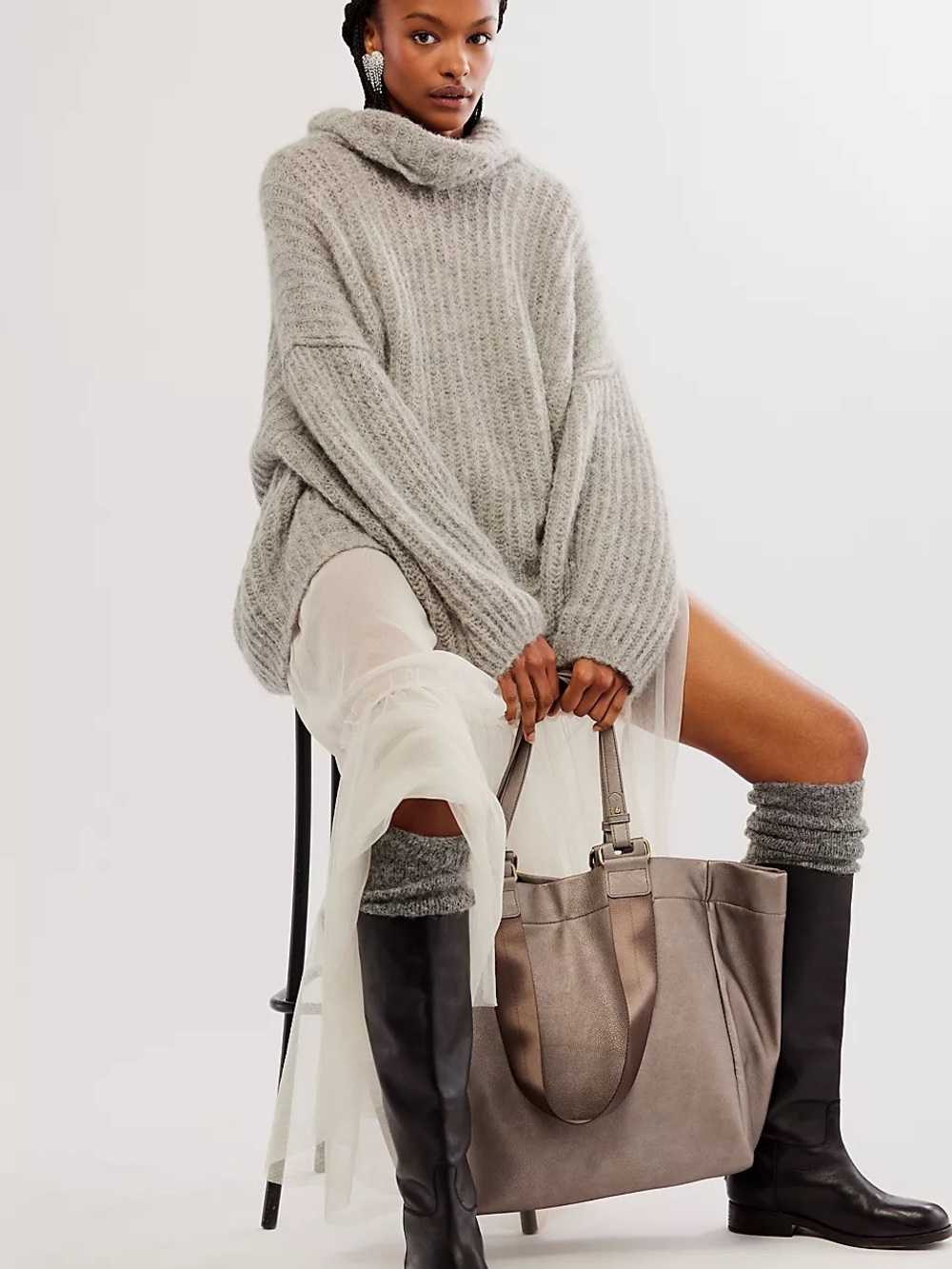 Free People Ventura Vegan Tote Bag NWT - Picture 4 of 8